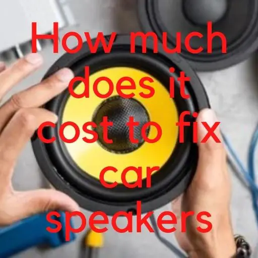 How much does it cost to fix car speakers